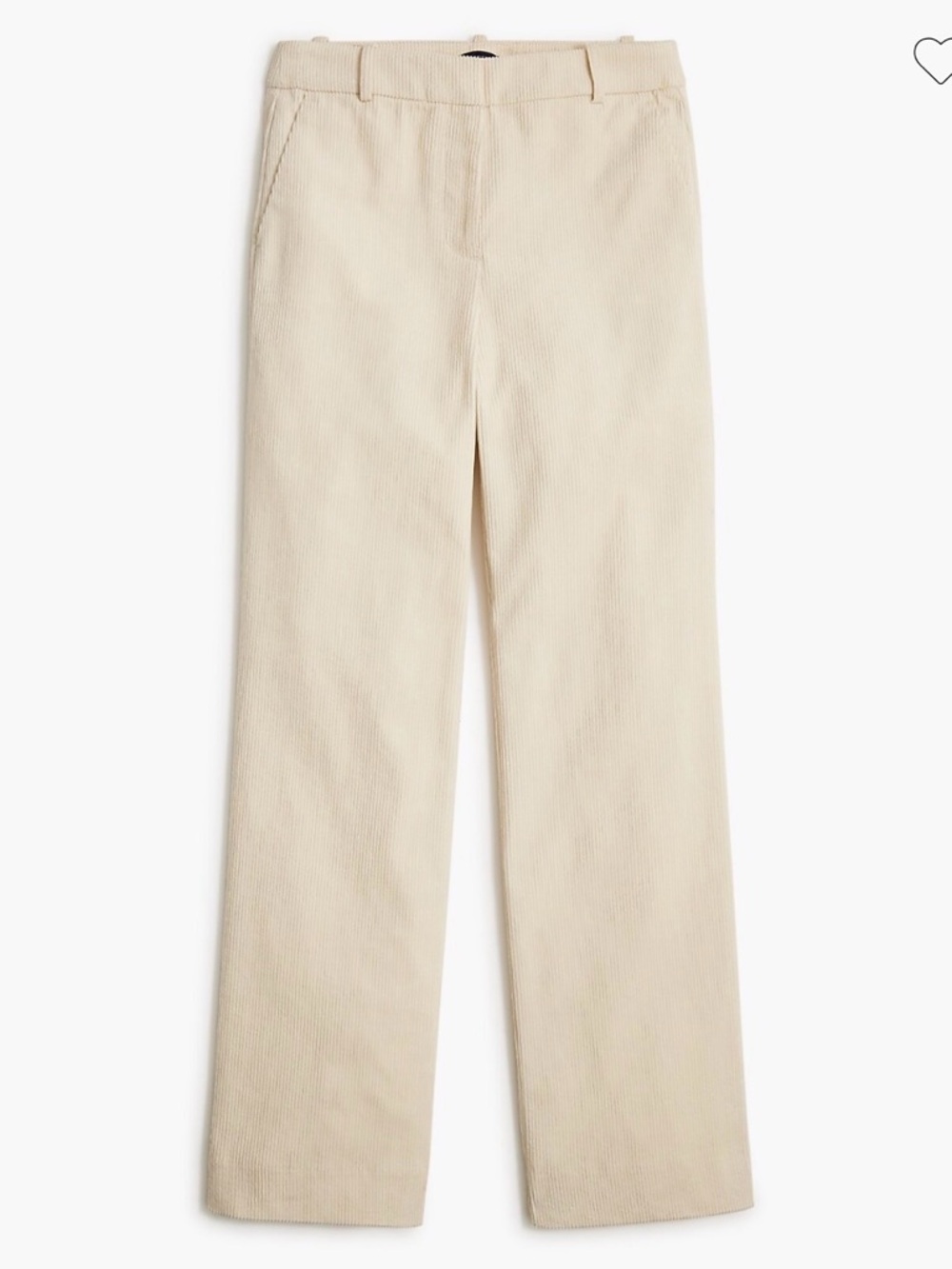 J. CREW | Womens Vintage Ecru Low Fit Kick Boot Cut Corduroy Pants size 14 Flare